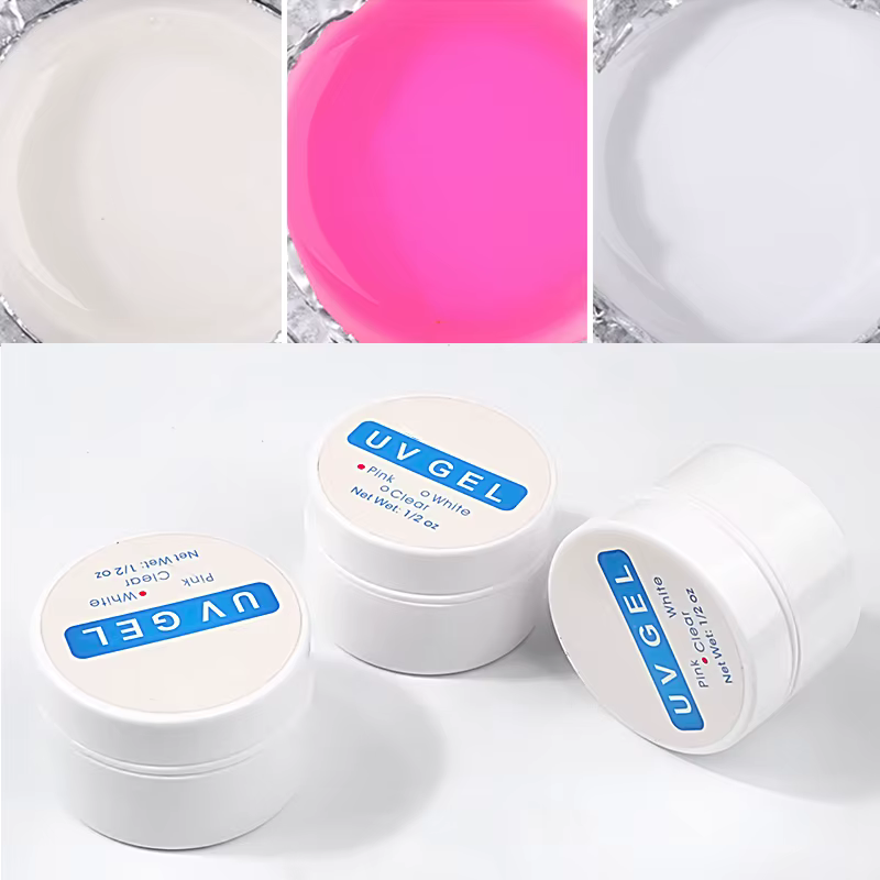 15Ml Extension d'ongle 3 couleurs Poly Gel UV