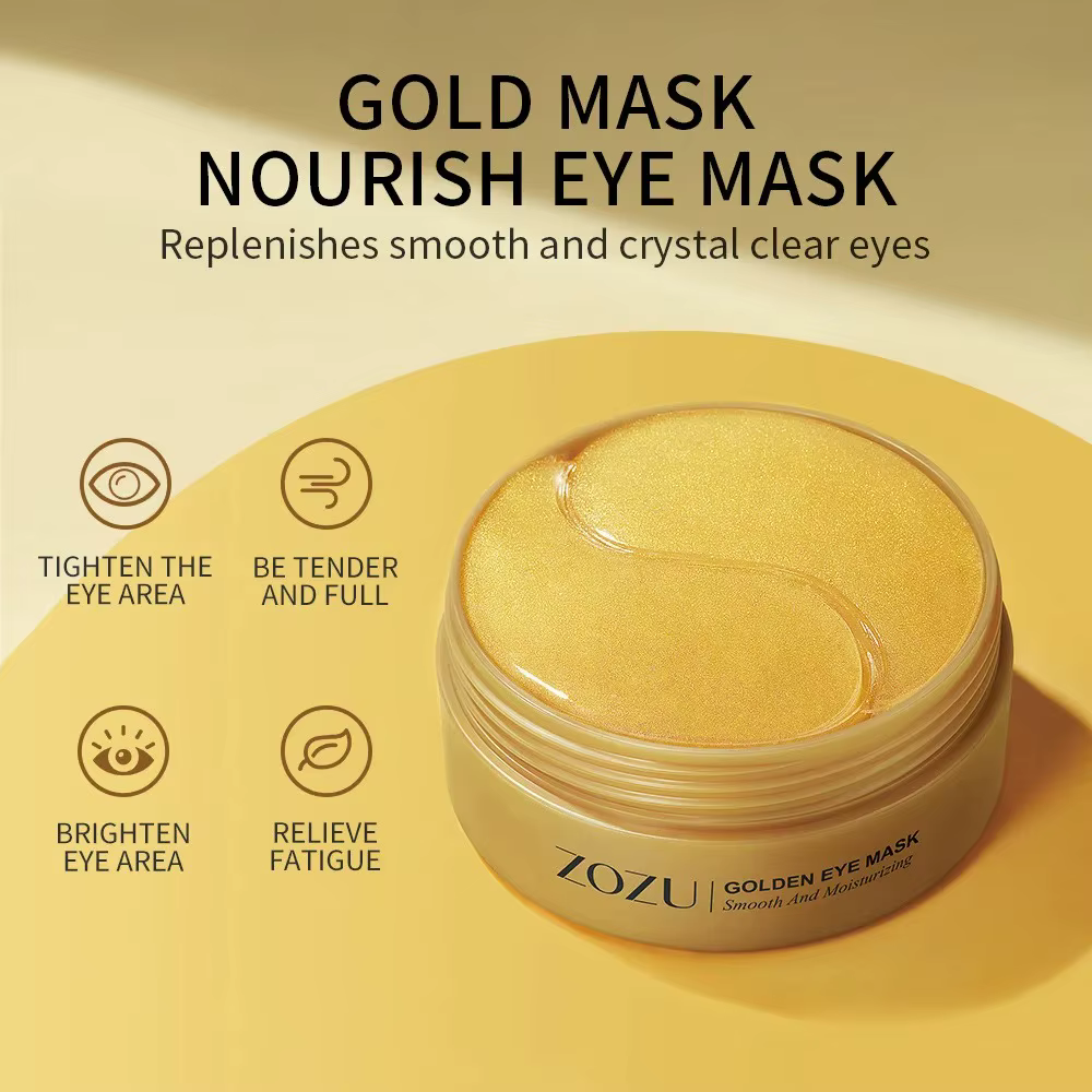 Masque pour les yeux au collagène doré à l'avocat, anti-cernes, élimination des poches sous les yeux, patchs hydratants raffermissants, produits de soins pour la peau, 120 pièces