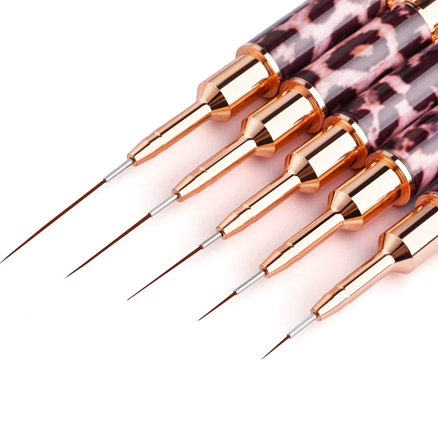 Pinceaux pour Nail Art imprimé léopard