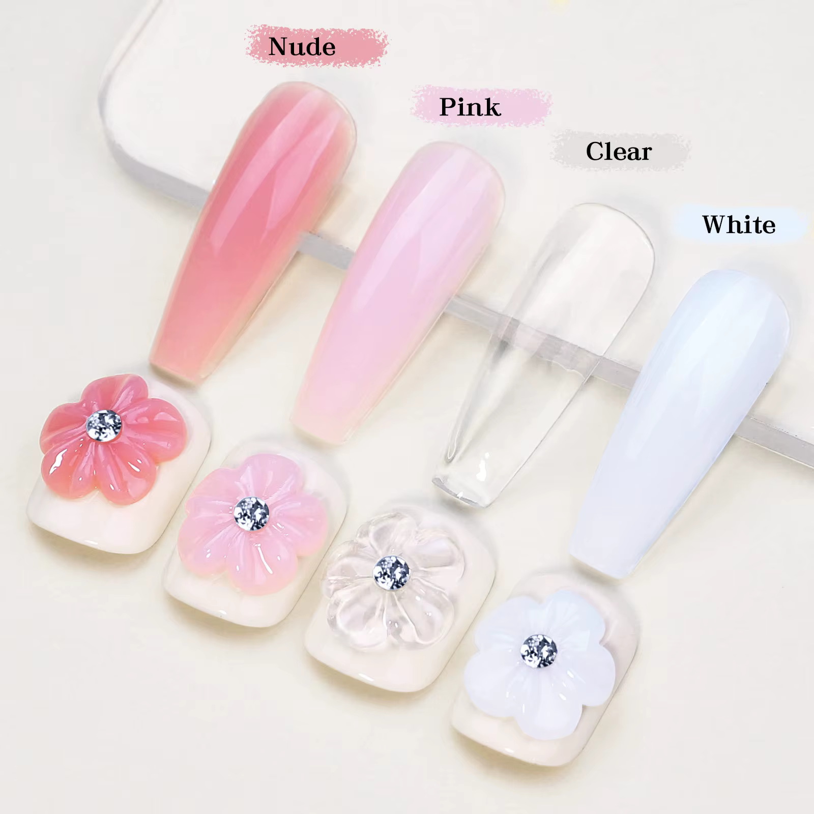 Vernis à ongles Gel transparent antiadhésif pour extensions de mains