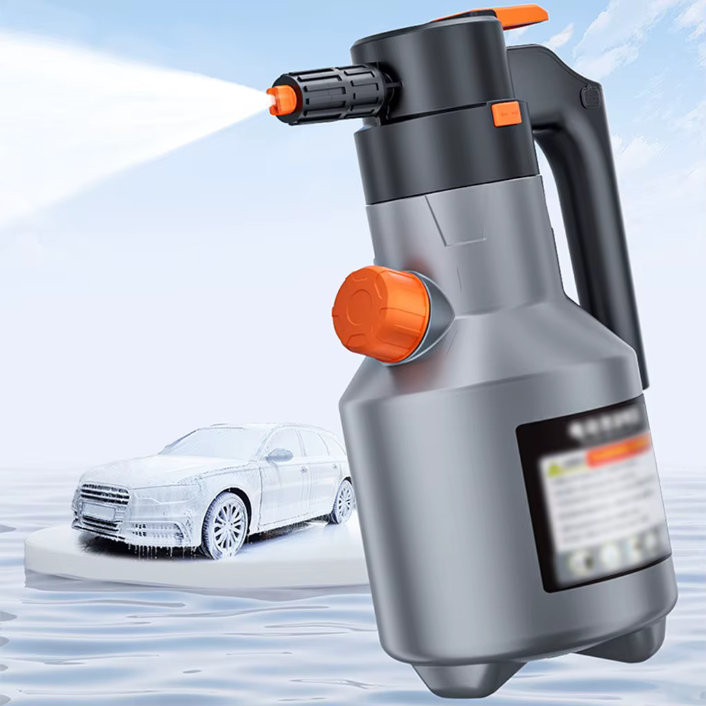Pulvérisateur de mousse électrique portatif 2L, pompe à main, canon à mousse de neige, pulvérisateur de lavage de voiture motorisé pour le nettoyage de la maison