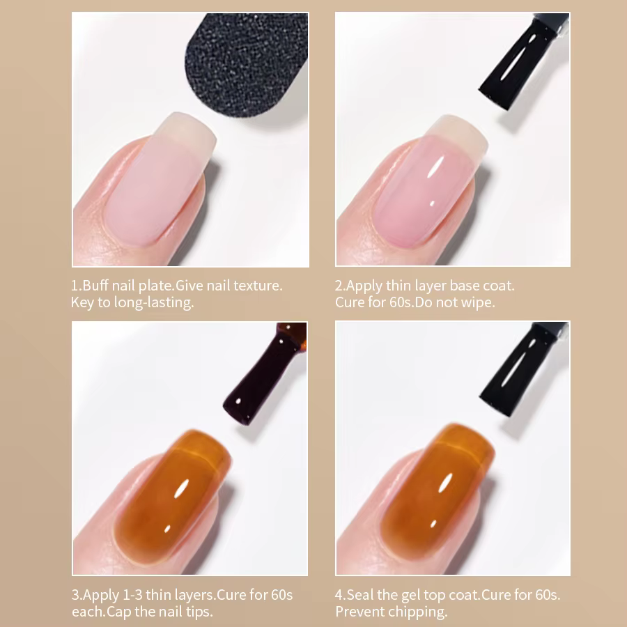 RSNAIL 10g gelée ambre Gel vernis à ongles cristal marron Gel