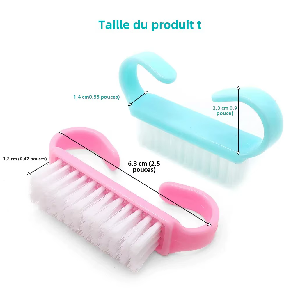 10/20/50/100 pièces poignée Grip Brosse À Ongles GIslande Livres Brosses
