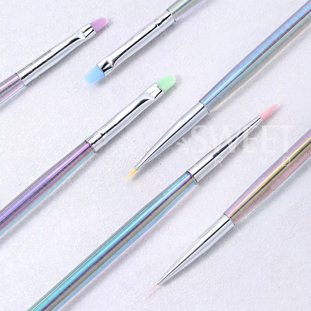 SWEET TREND - Lot de 6 pinceaux pour nail art