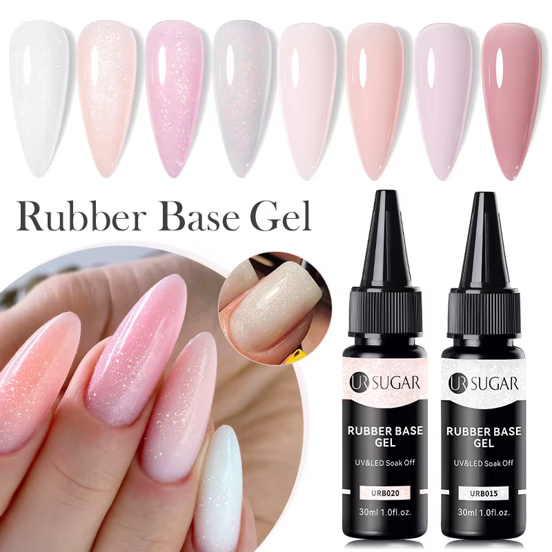 UR SUGAR 30ml Gel de Base en caoutchouc grand Volume sans lingette couche de finition recharge paquet Gel de remplissage déshydrateur de préparation des ongles UV LED manucure