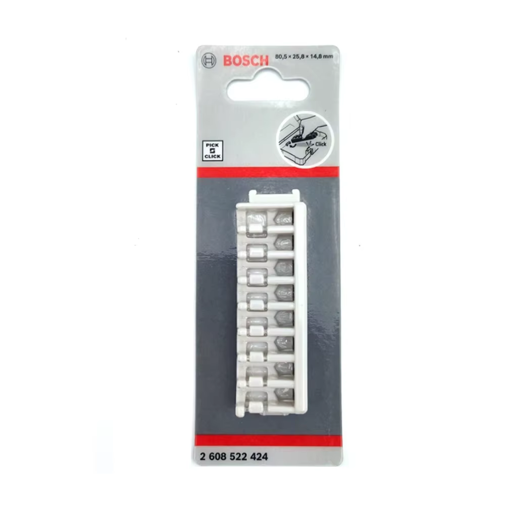 BOSCH Original Pick&Click – support pour tournevis et embouts de perçage, boîte de rangement multifonctionnelle pour bricolage, accessoire d'outillage combiné