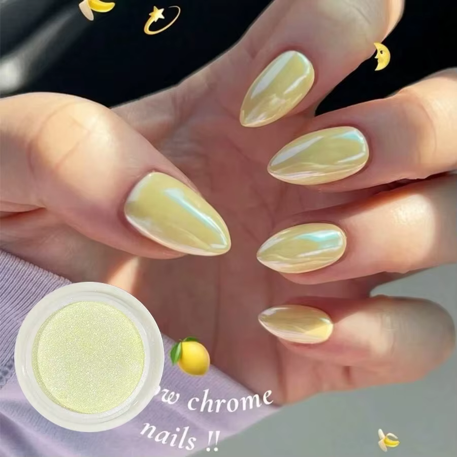 Poudre à ongles miroir magique
