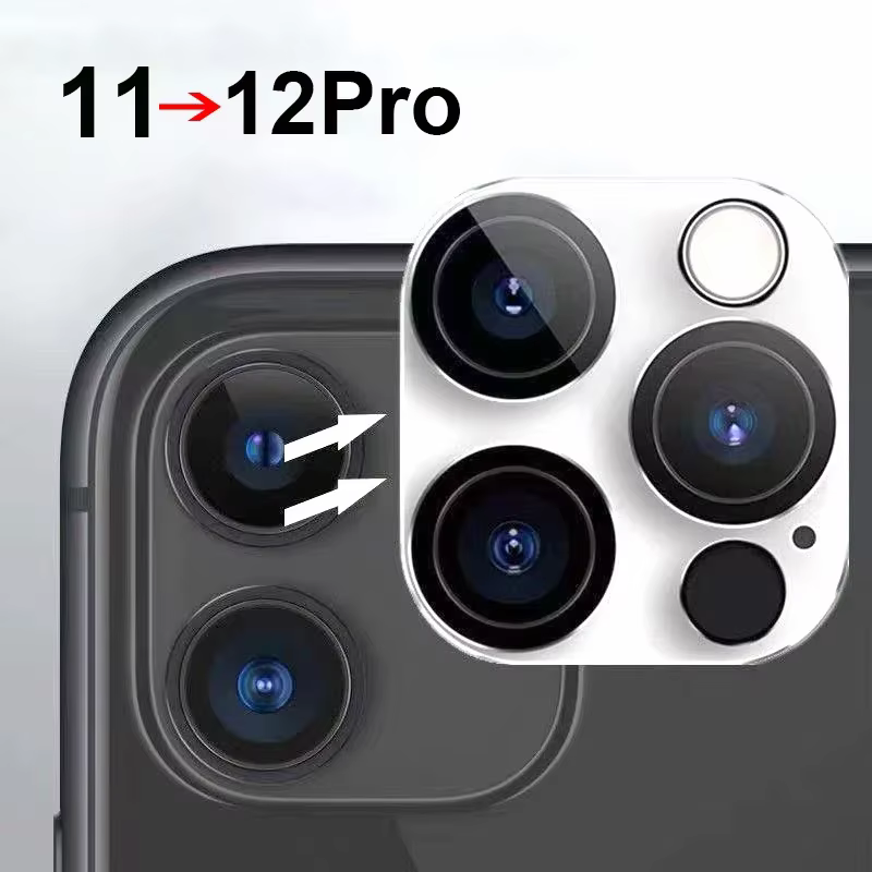 Cache-caméra factice pour iPhone 11 à iPhone 12 Pro, autocollant de caméra arrière pratique à changement rapide avec protection, accessoires pour téléphone