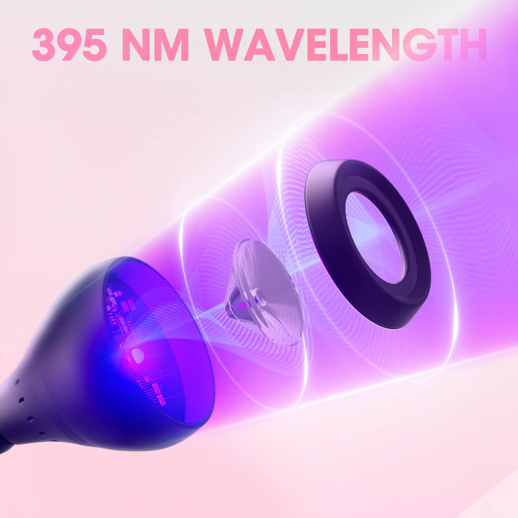 Sèche-ongles lumière UV lampe à ongles 395nm longueur d'onde Clip-on bureau Mini USB