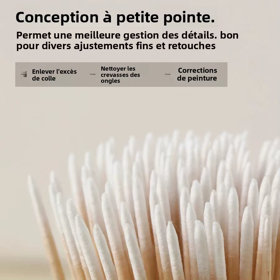 Coton-tige à Double extrémité