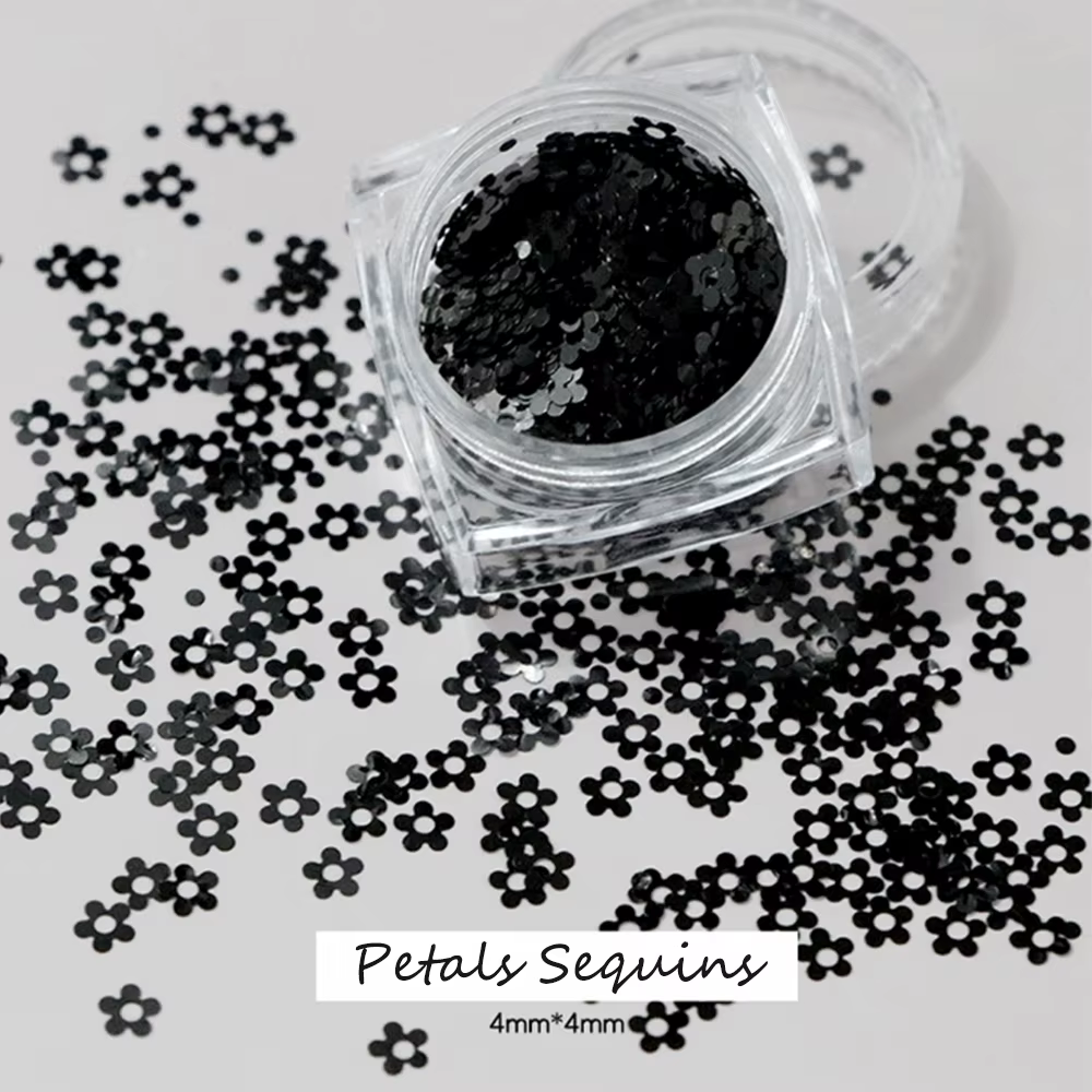 PrettyG-Paillettes en forme de pétale de petites fleurs pour Nail Art