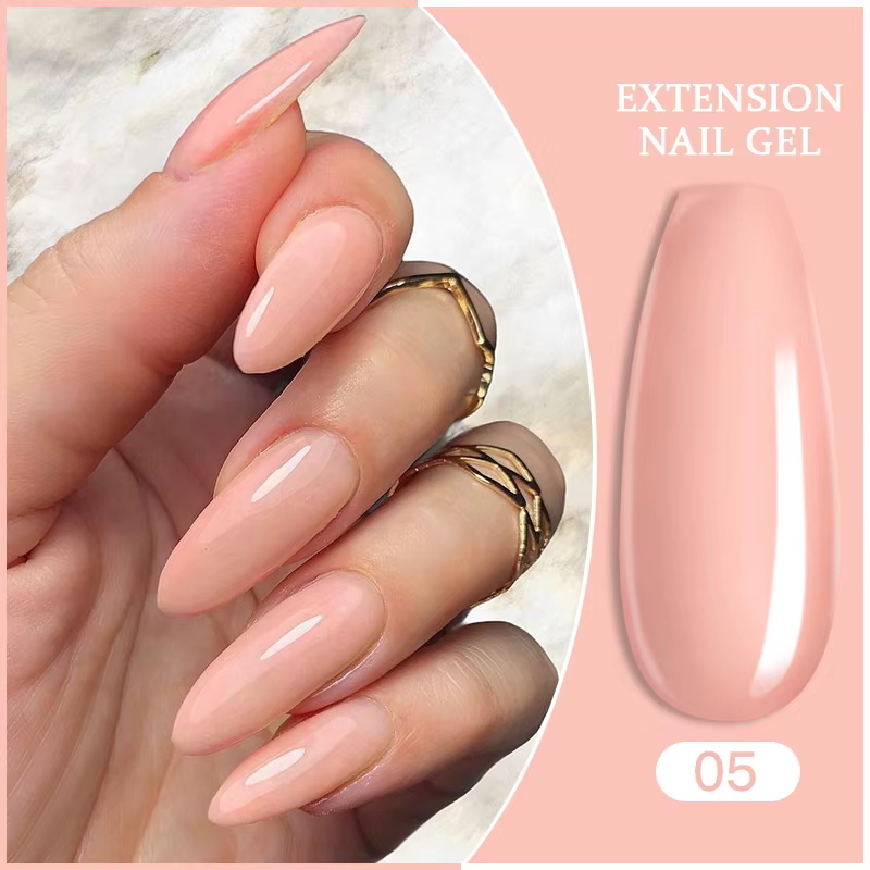 LILYCUTE 7 pièces/ensemble 15ml Gel à ongles à Extension rapide transparent avec Solution antidérapante poussoir