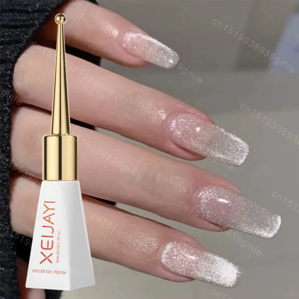 Vernis à ongles Gel magnétique en céramique œil de chat rose