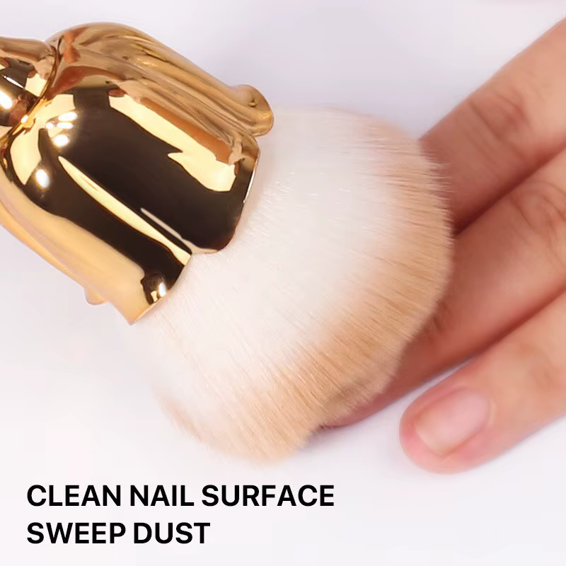 Brosse de manucure en forme de rose avec brosse à ongles