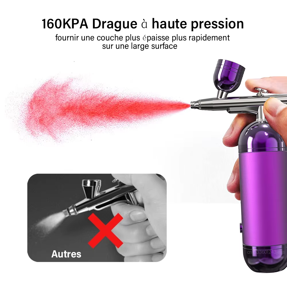 Aérographe à ongles avec compresseur