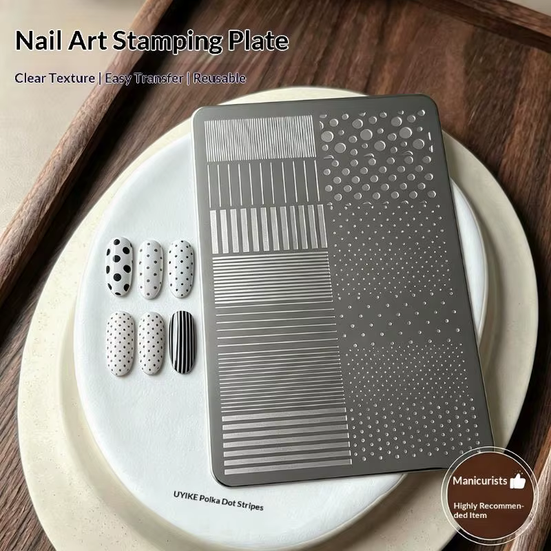 Plaques de stamping pour ongles en acier inoxydable