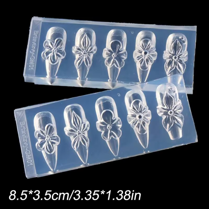 Moule en silicone 3D pour ongles