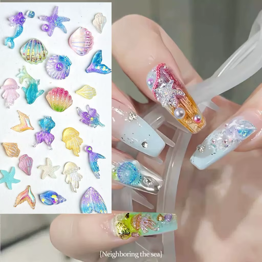 Accessoires de la série océan pour Nail Art