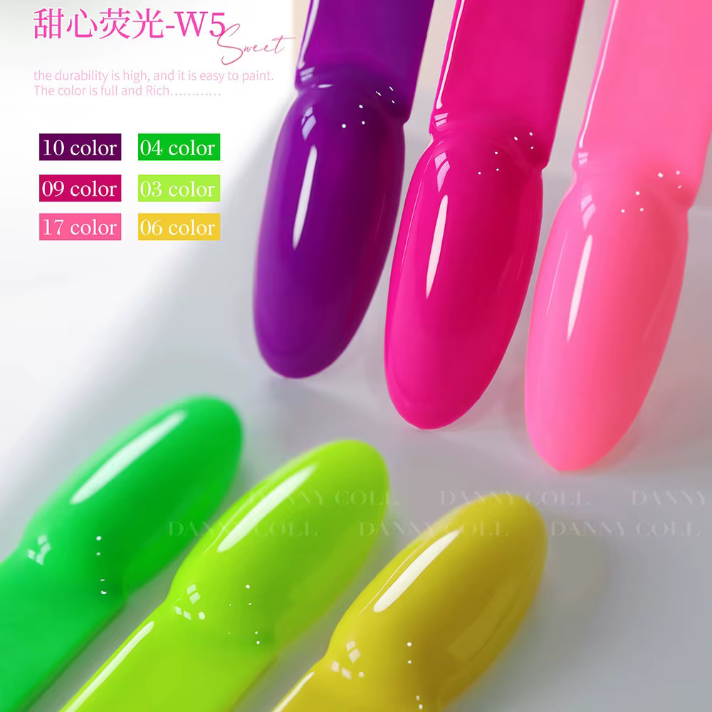 22 pièces Fluorescent néon rouge rose couleurs Gel vernis à ongles ensemble avec carte bleu vif tremper UV LED vernis à ongles Kit de manucure