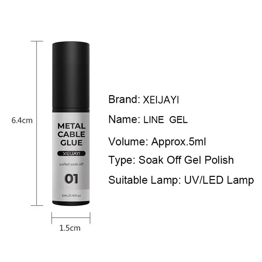 Vernis à ongles en Gel métallique argenté