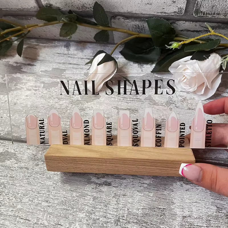 Présentoir à Ongles en Acrylique avec Formes