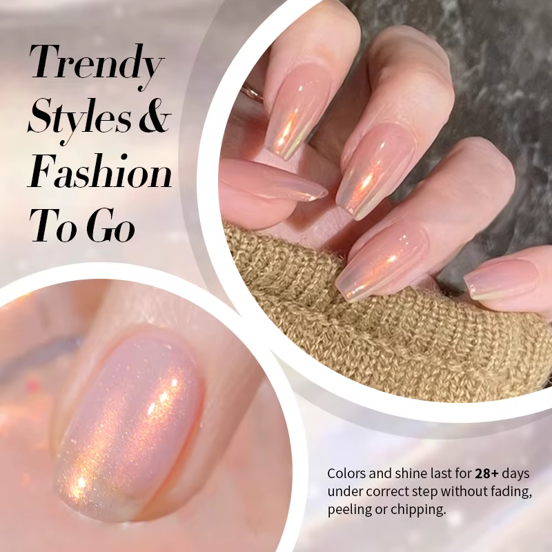 BORN PRETTY 10ml Aurora paillettes Gel vernis à ongles Ultra brillant caméléon Laser Semi Permanent tremper UV Gel