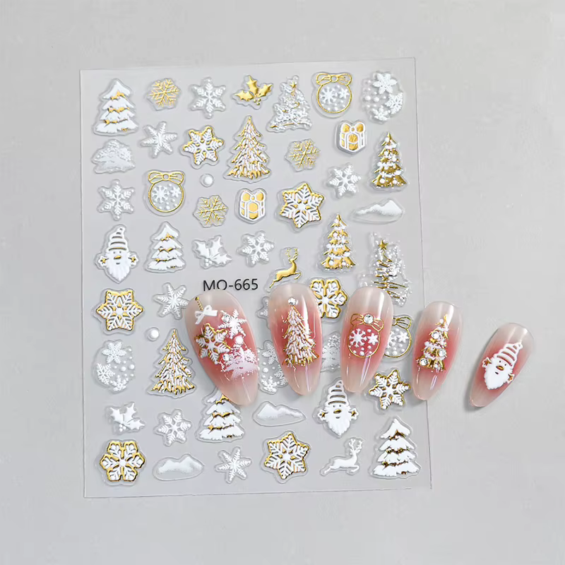 Autocollants de manucure en or pour Nail Art