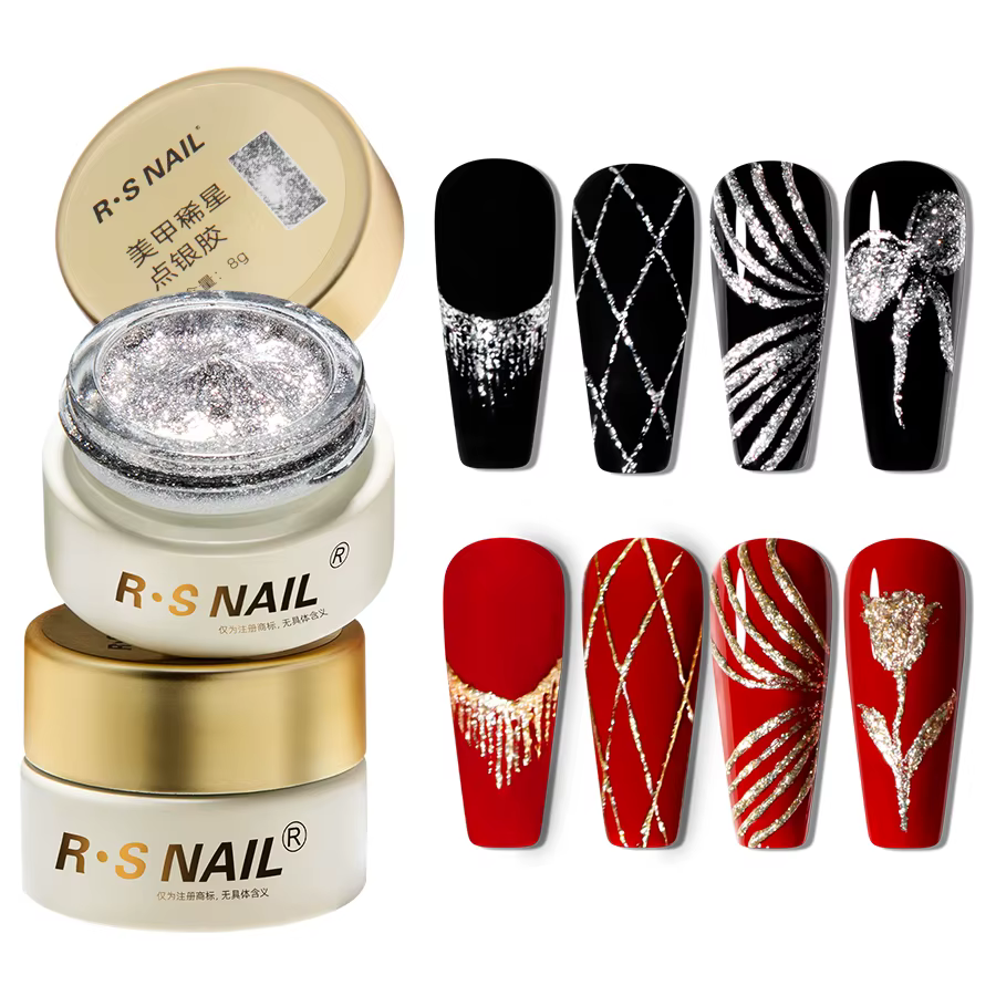 RSNAIL Vernis à ongles gel platine sans essuyage 8g