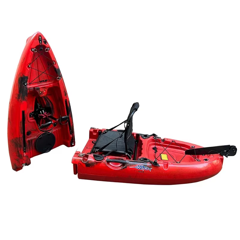 2024 vente chaude Kayak nouveau Den 14ft 3 sections détacher simple Tandem pédale modulaire Kayak pédale de pêche Kayak