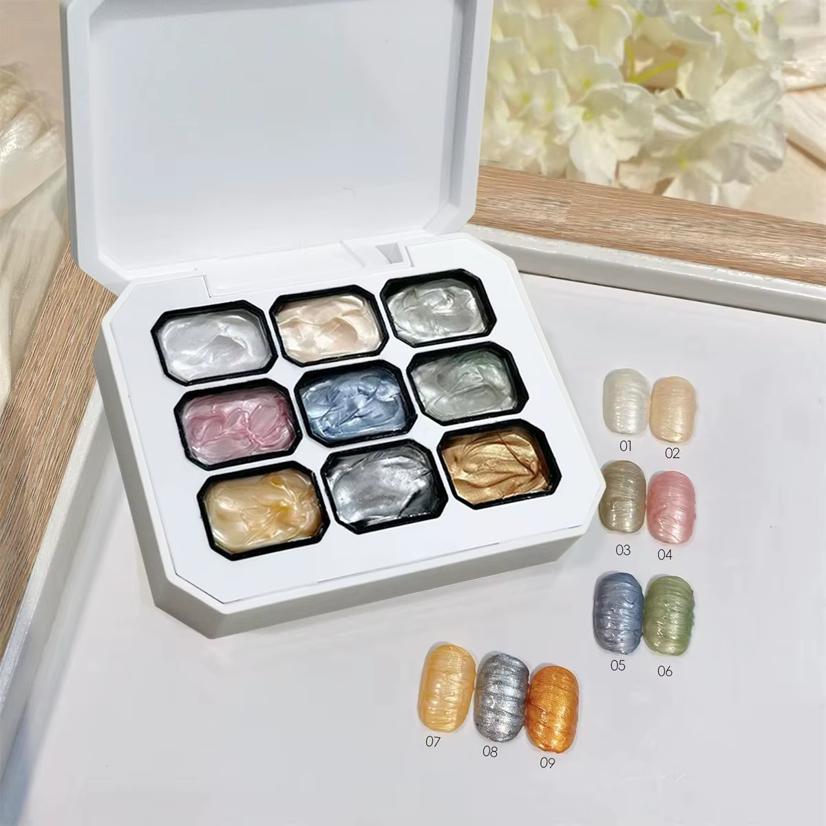 1 pièce, 9 couleurs
