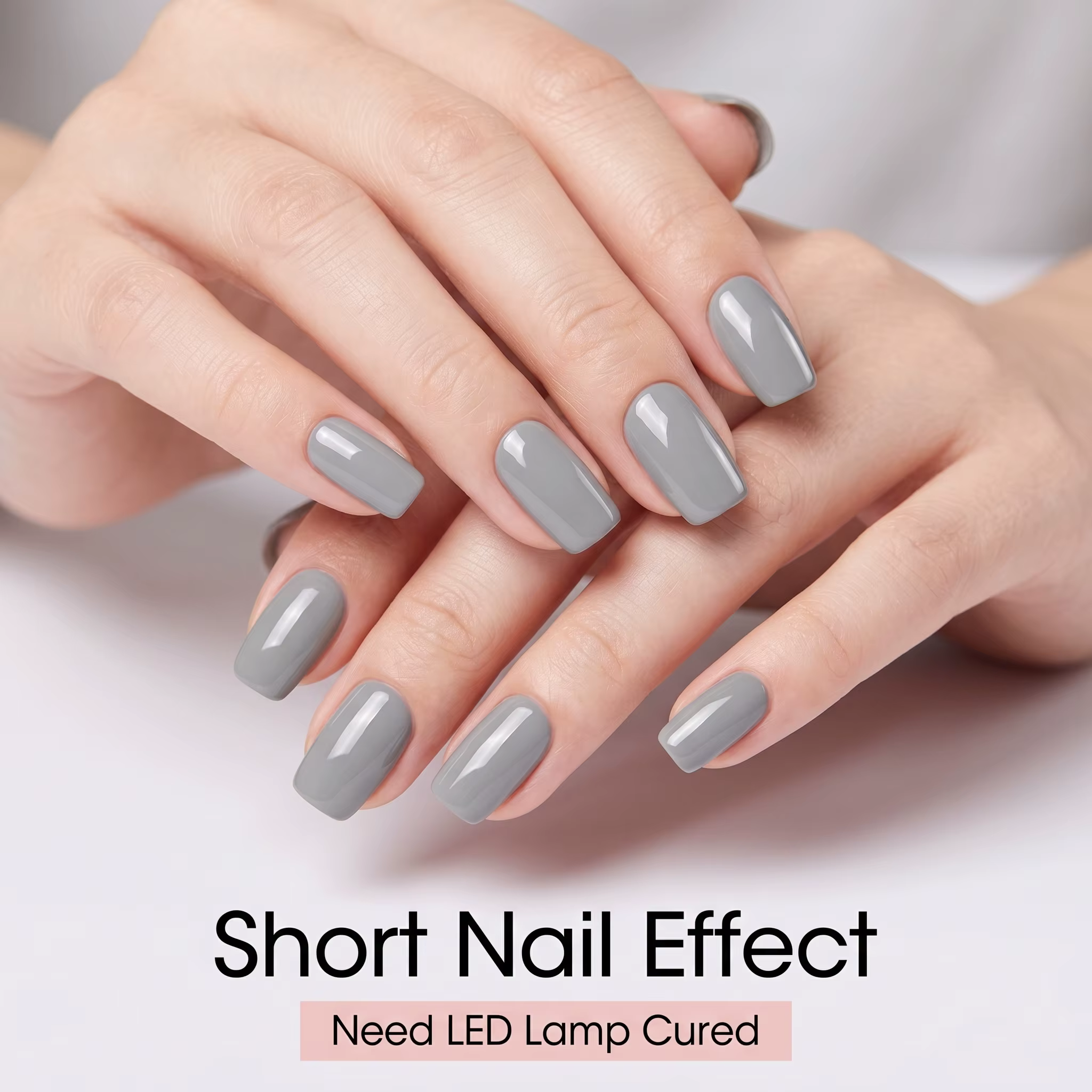 Vernis à ongles en gel gris