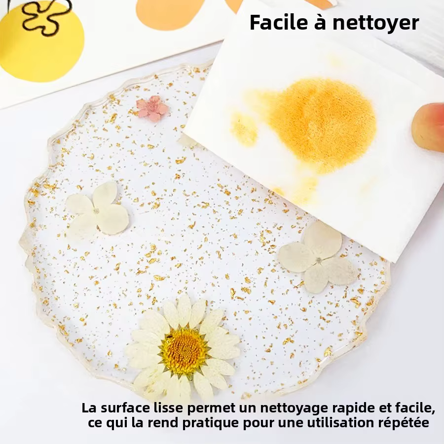 Palette d'art d'ongle de feuille d'or pour les artistes de manucure avec l'outil de photographie de panneau d'affichage de mélange de vernis Gel de conception de fleur