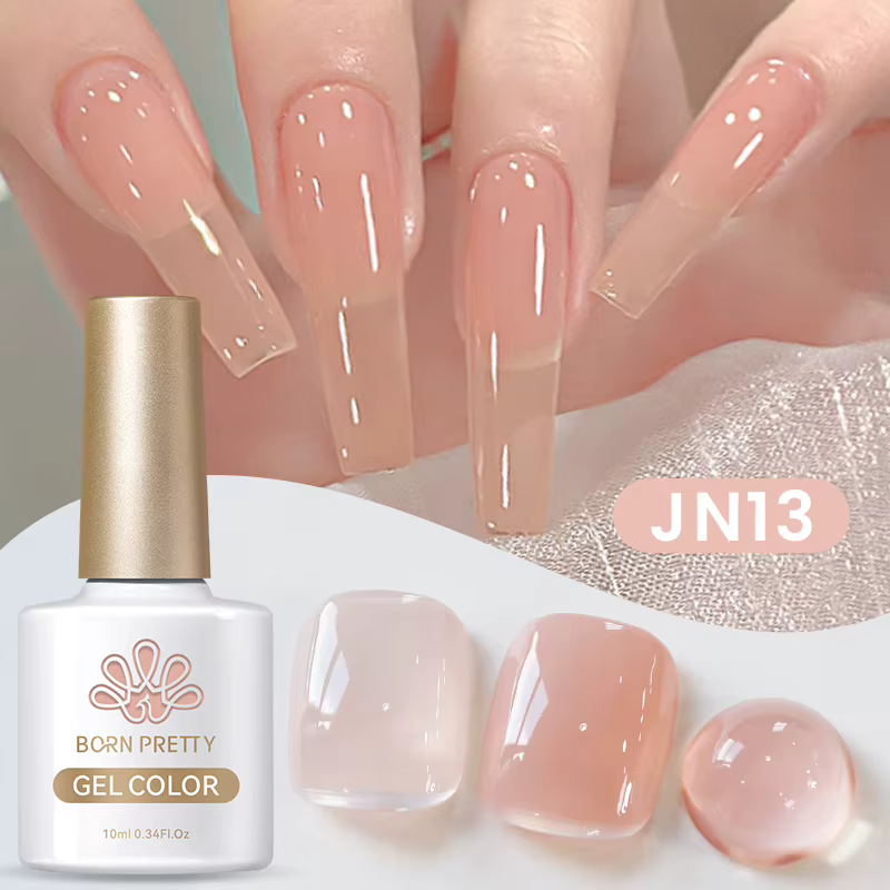 BORN PRETTY gelée Transparent Gel vernis à ongles couleur rose chair UV tremper Gel