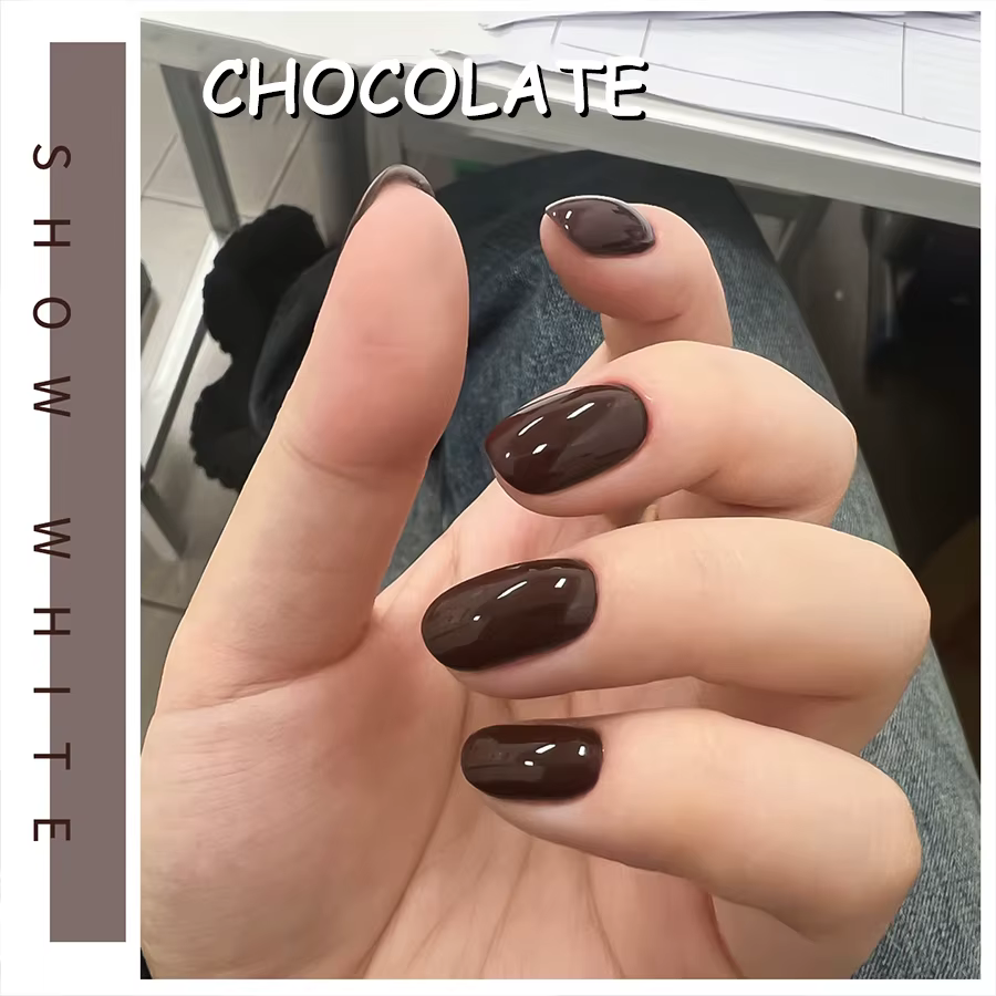 Automne hiver chocolat brun vernis à ongles Gel Maillard Caramel couleur Gel fournitures