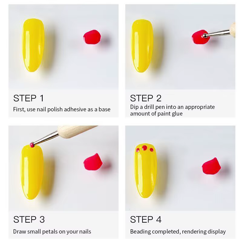 Perceuse à ongles en bois à double tête en acier inoxydable