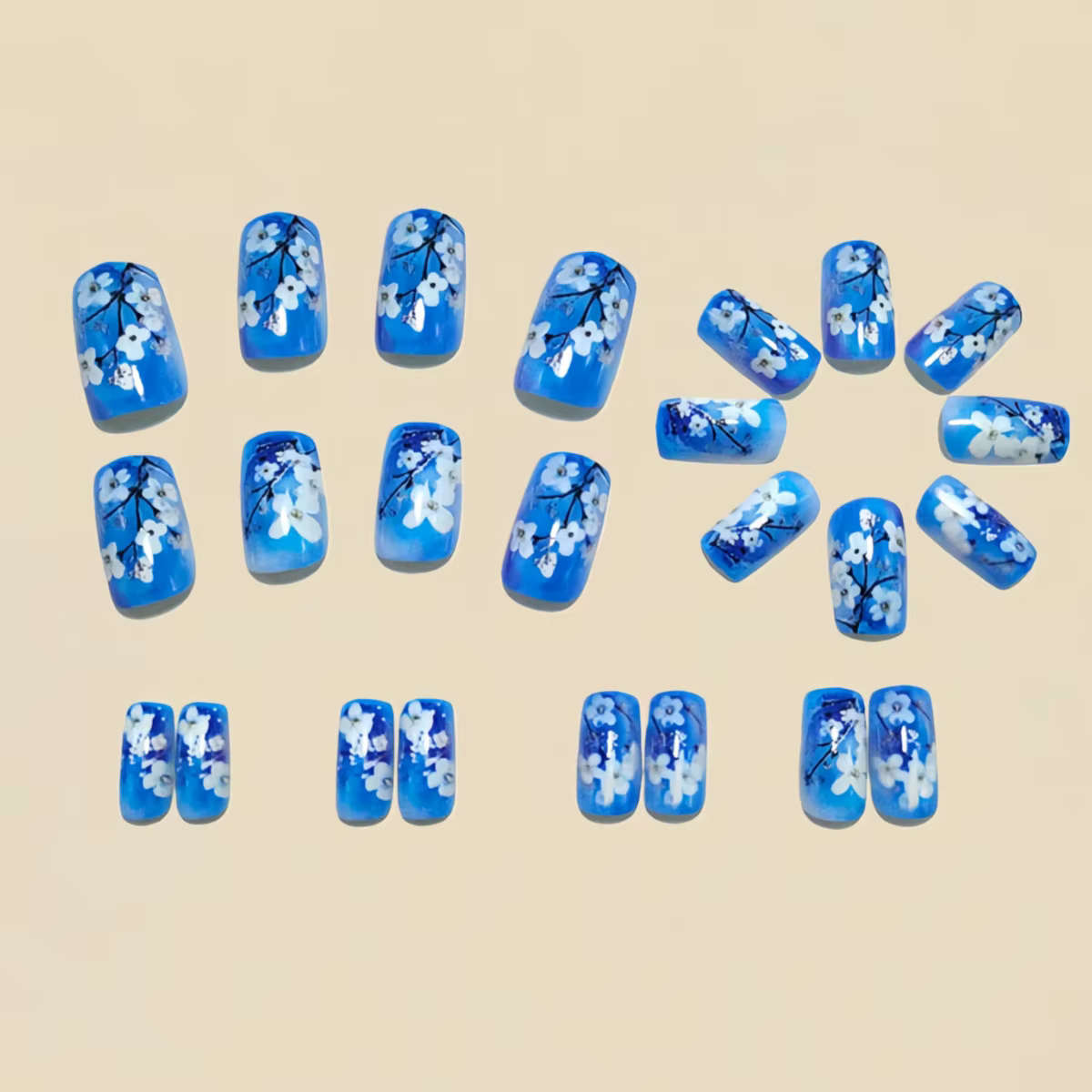 Faux ongles moyens pour femmes et filles