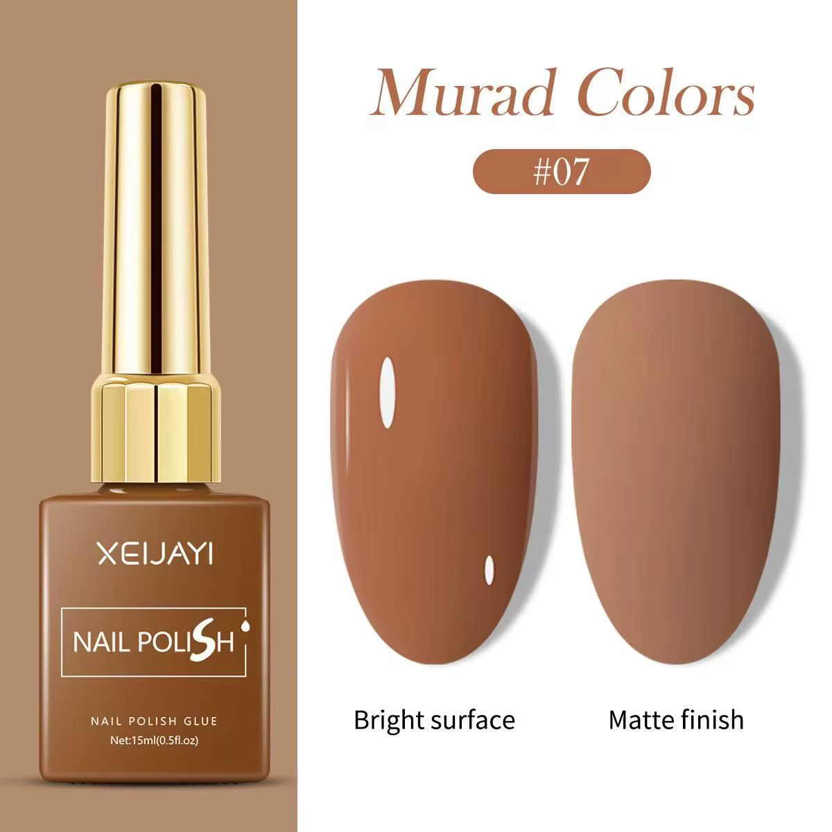 Ensemble de vernis à ongles Gel marron