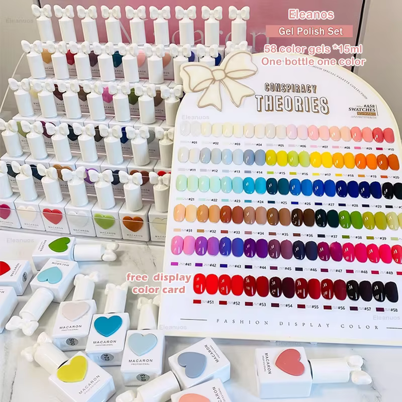 Eleanuos 58 couleurs Sansu coréen TPO gratuit Gel vernis ensemble UV Gel