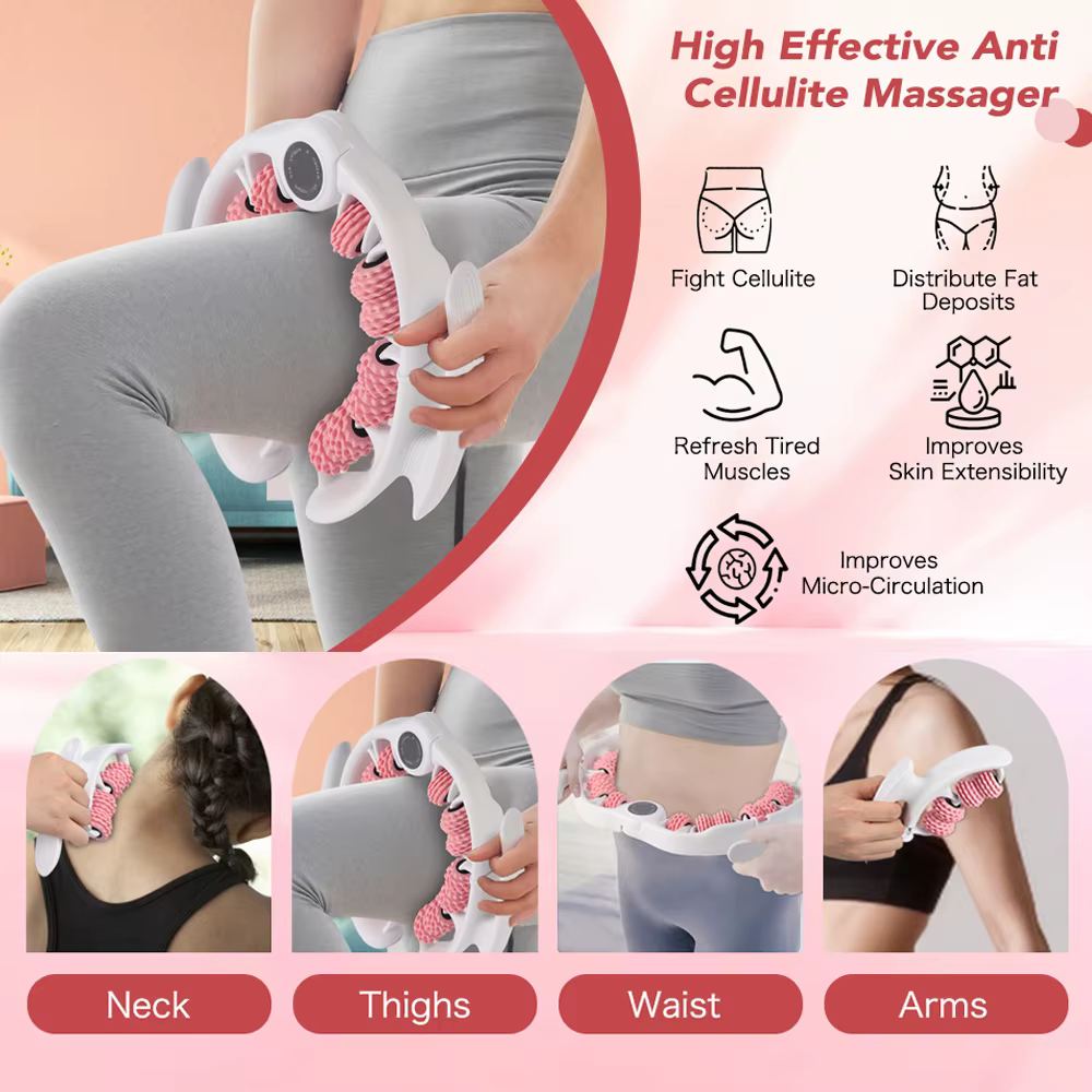 Rouleau anti-cellulite et masseur de drainage lymphatique, 1 pièce |   Fascia Blaster pour peaux profilées et plus lisses |   Outil pour les bras douleurs