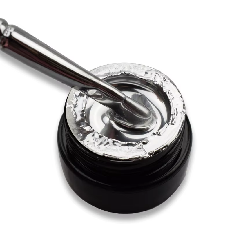 VINtenstein-Verhéritage à Ongles en Gel Argenté