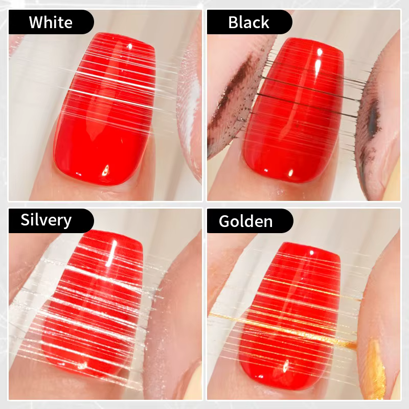 Gel de dessin d'ongles araignée créatif