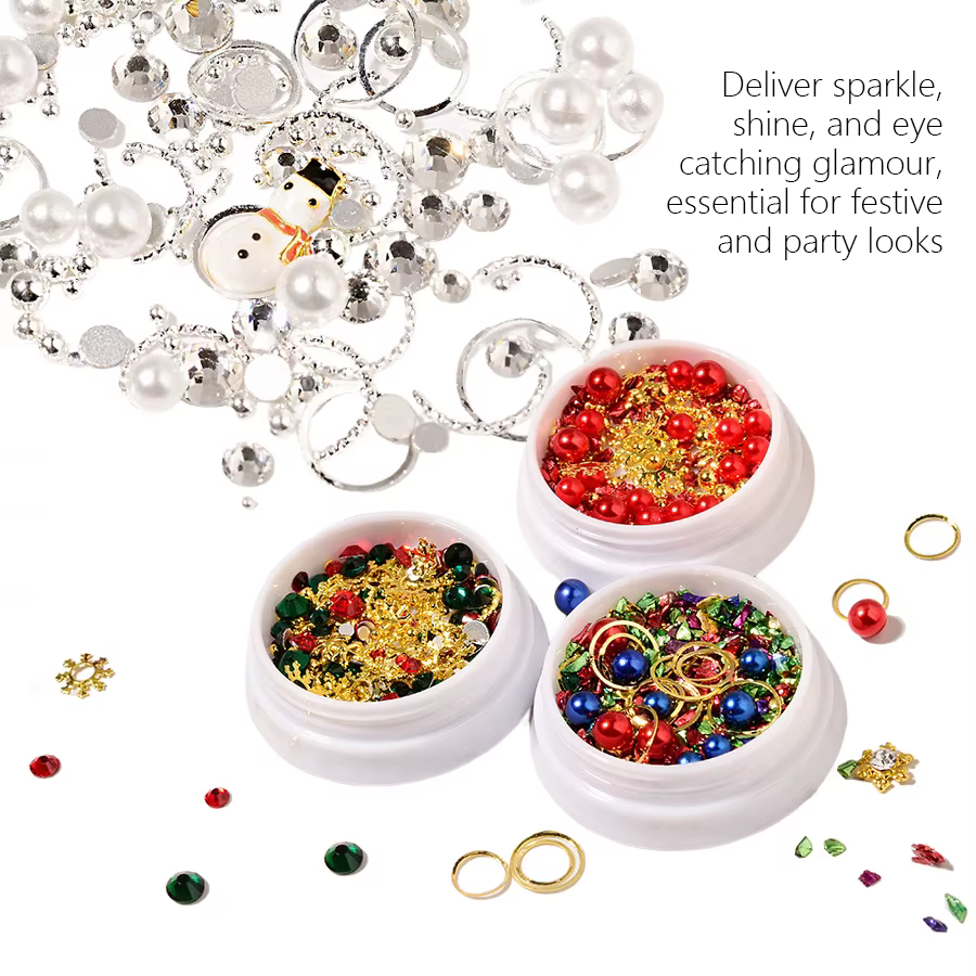 Breloques mixtes pour Nail Art de noël