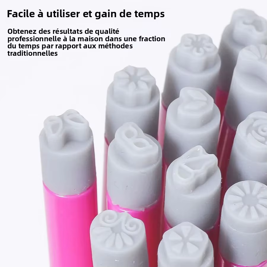 Ensemble de stylos à tampons pour Nail Art