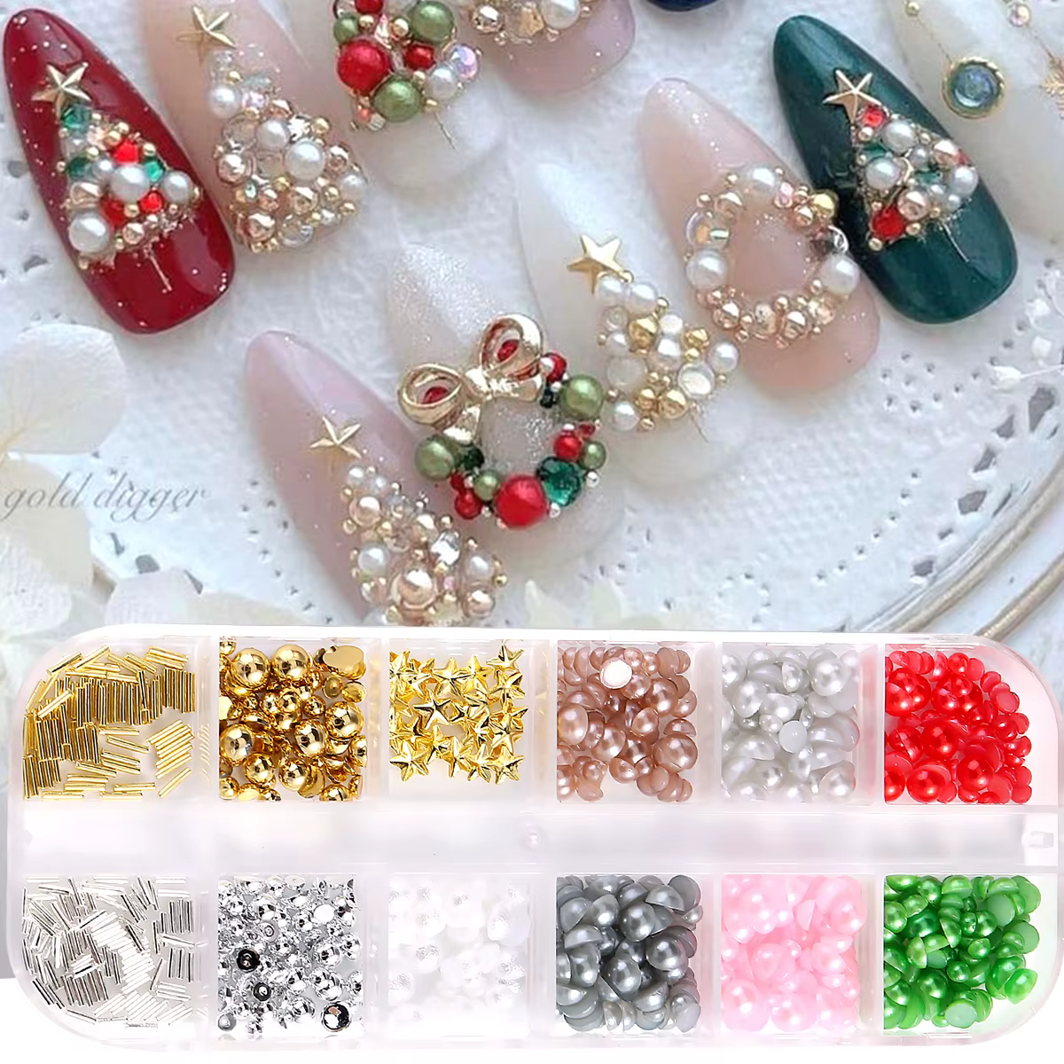 Breloques de Noël pour Nail Art