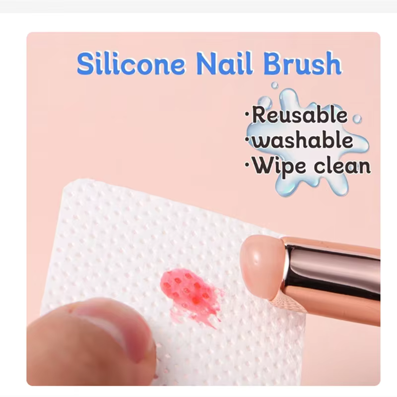 Brosse en Silicone pour Nail Art