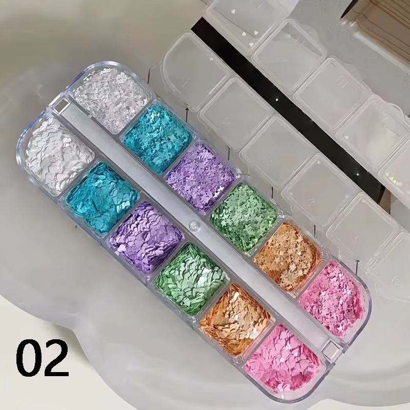 1 pièce d'accessoires pour nail art à 12 compartiments