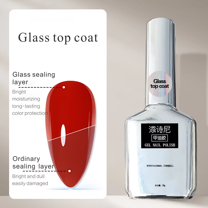Vernis à ongles gel transparent super brillant 15 ml