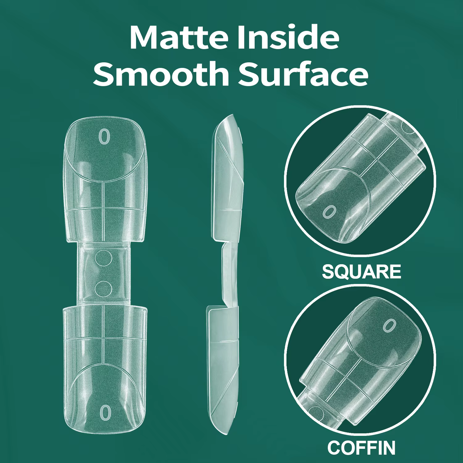 Système d'ongles Nailpop Dual Forms 140 pièces – Formes carrées
