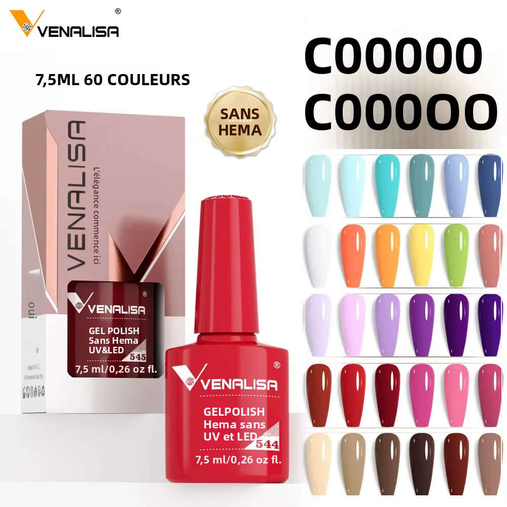 Venalisa 7.5ml HEMA FREE Jelly vernis à ongles rose nu