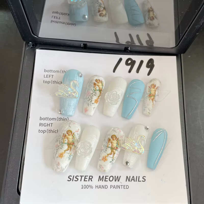 Faux Ongles Artificiels à Couverture Complète pour Bol